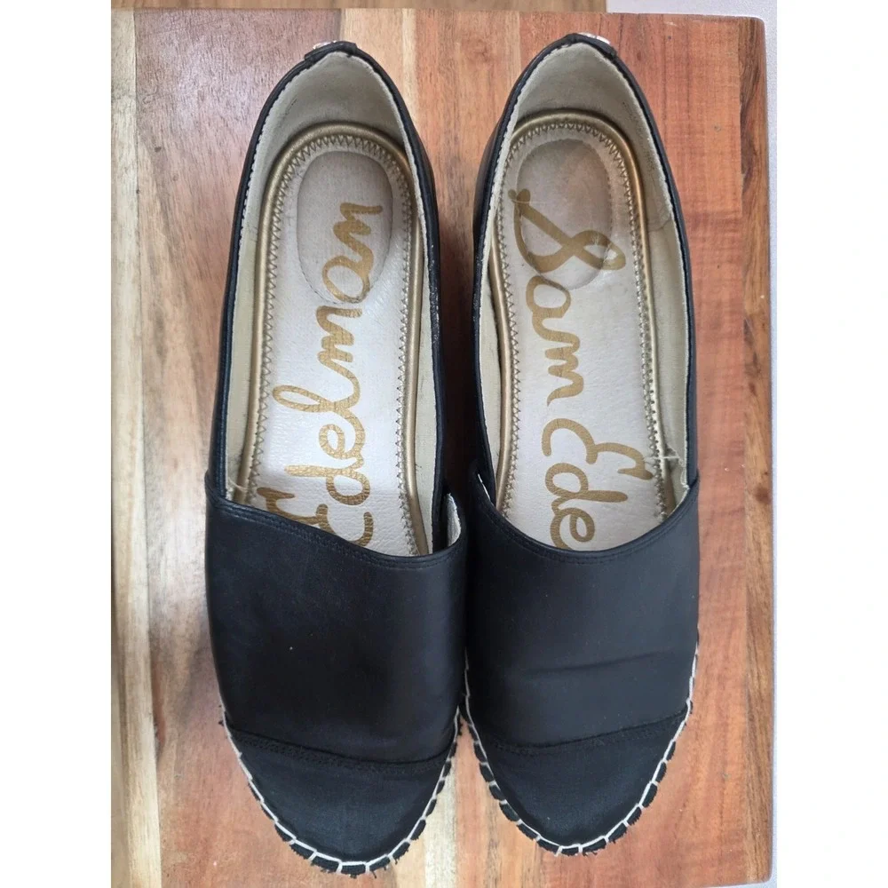 Sam Edelman Kesia Espidrille Loafer Women's Size 10.5 Black Slip On Comfort